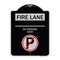 Signmission Fire Lane No Parking $250 Fine W/ No Parking Heavy-Gauge Aluminum Sign, 24" x 18", BS-1824-24014 A-DES-BS-1824-24014 - alternate 1